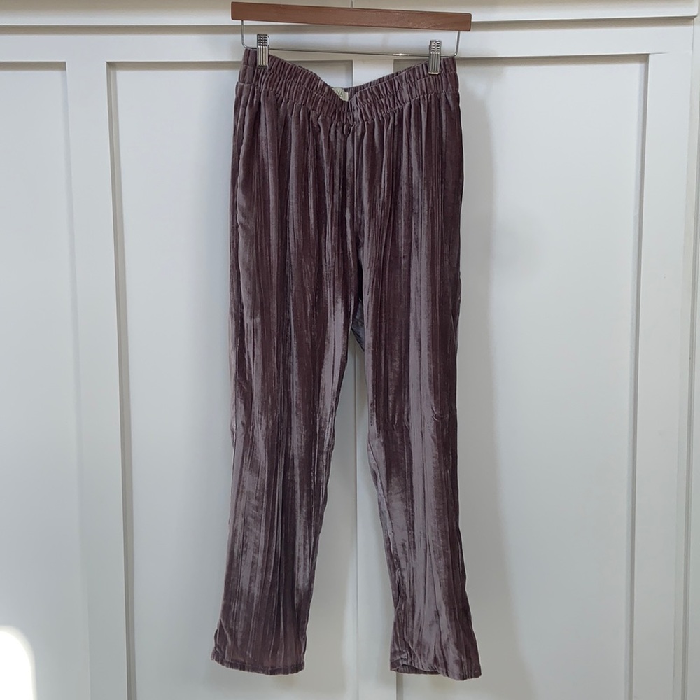 Anthropologie Tina Jo Josephine Velvet Trousers